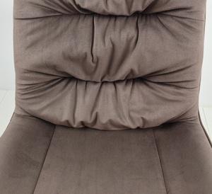Hiện Đại Bọc Nhung Tufted Nhà Bếp Bên Ghế Thoải Mái Trở Lại Khung Sắt Giữa Thế Kỷ Không Tay Ghế Cho Phòng Ăn - Product Image 5