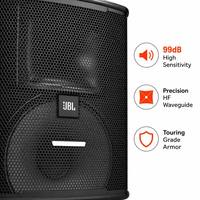 Enceinte PA professionnelle JBL KP6012 de 12 pouces - 1200W, audio haute puissance moderne et industriel pour arènes et événements d'e-sport