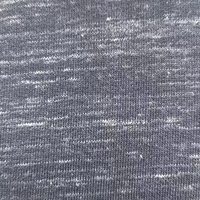 Tejido de punto heather teñido en hilo 87% algodón 13% poliéster 260GSM de trama de 62/63 pulgadas de ancho con baja contracción para camisetas, sudaderas y blusas