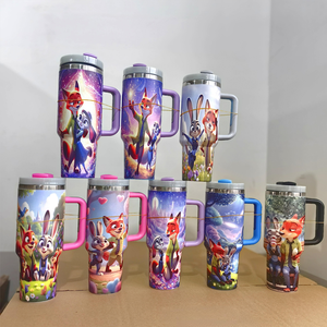 Regalos de San Valentín 2026 al por Mayor, Tazas Personalizadas con Logotipo, Diseño de Oso y Gato de Dibujos Animados, Te Amo, 40oz 24.35oz, <span class=keywords><strong>Doble</strong></span> Pared, Acero Inoxidable Ecológico - Product Image 3