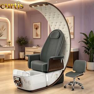Poltrona <span class=keywords><strong>Spa</strong></span> Elettrica Reclinabile di Lusso <span class=keywords><strong>per</strong></span> Pedicure con Idromassaggio, Lampada LED e Massaggio Completo <span class=keywords><strong>per</strong></span> Saloni di Bellezza e Cura dei Piedi - Product Image 4