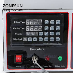 เครื่องบรรจุกึ่งอัตโนมัติ ZONESUN GZ-GFK17A สำหรับบรรจุน้ำยาซักผ้า น้ำมันปรุงอาหาร น้ำ น้ำผลไม้ นม และของเหลวอื่นๆ ลงในขวด - Product Image 3