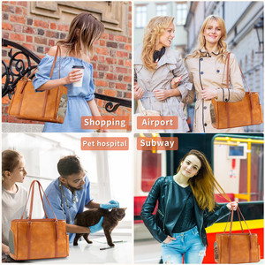 Stylish <b>Pet</b> Carrier <b>Bag</b> with Three-Sided Breathable Mesh Premium Vegan Leather Material and Spacious Design Comfortable Travel - Product Image 6