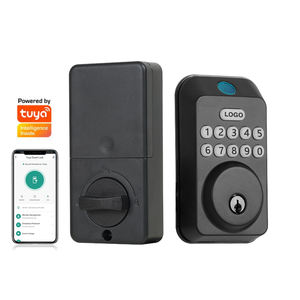 Serrure de porte à empreintes digitales, serrure de porte sans clé avec clavier, clavier <span class=keywords><strong>électronique</strong></span>, pêne dormant, serrures intelligentes pour porte d'entrée - Product Image 1