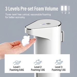 Distributeur de <span class=keywords><strong>savon</strong></span> <span class=keywords><strong>liquide</strong></span> pour <span class=keywords><strong>vaisselle</strong></span>, alimenté par USB, à fixation murale, <span class=keywords><strong>sans</strong></span> contact, avec capteur automatique, 350 ml, bouteille personnalisée, rechargeable, pour la maison - Product Image 4