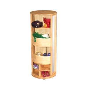 Carrousel d'habillage de garderie Montessori dans un casier d'académie naturelle pour tout-petits Centre de la petite enfance TK Mobilier de classe pour pépinière - Product Image 2