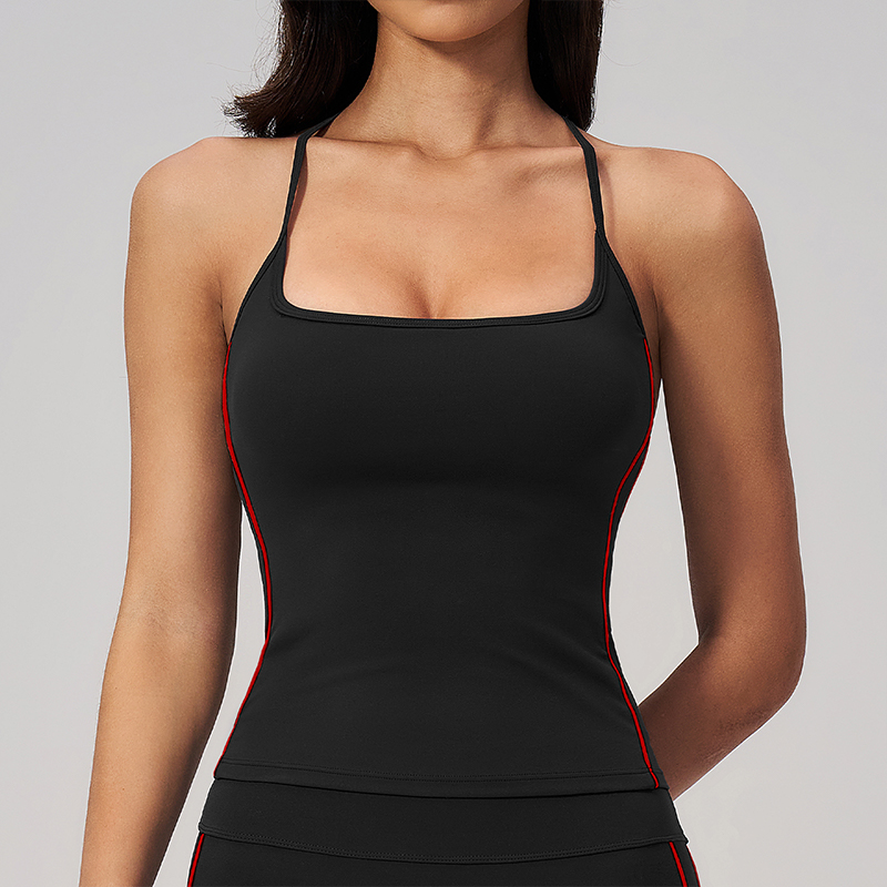 Gilet Noir-Rouge