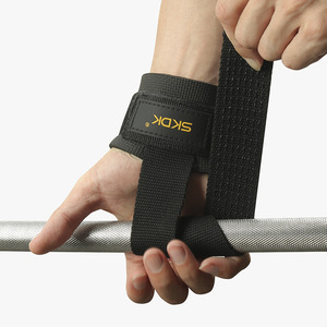 Correas de levantamiento de pesas (1 par) con soporte de silicona antideslizante para muñeca, ideales para entrenamiento de fuerza y peso muerto - Product Image 6