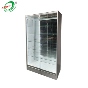 Keway Tùy Chỉnh Trắng LED Ánh Sáng Tempered Glass MDF Hiển Thị Tủ Khói Cửa Hàng Hiển Thị Tủ - Product Image 4