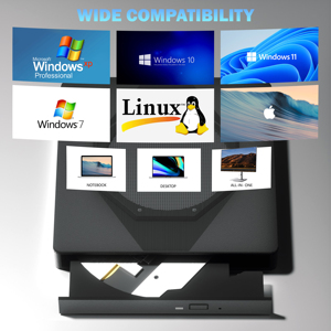 Bên Ngoài <span class=keywords><strong>CD</strong></span>/DVD Drive cho máy tính xách tay, USB 3.0 & Type-C xách tay <span class=keywords><strong>CD</strong></span> DVD Burner, <span class=keywords><strong>CD</strong></span> <span class=keywords><strong>ROM</strong></span> +/-RW bên ngoài DVD <span class=keywords><strong>CD</strong></span> Drive - Product Image 6