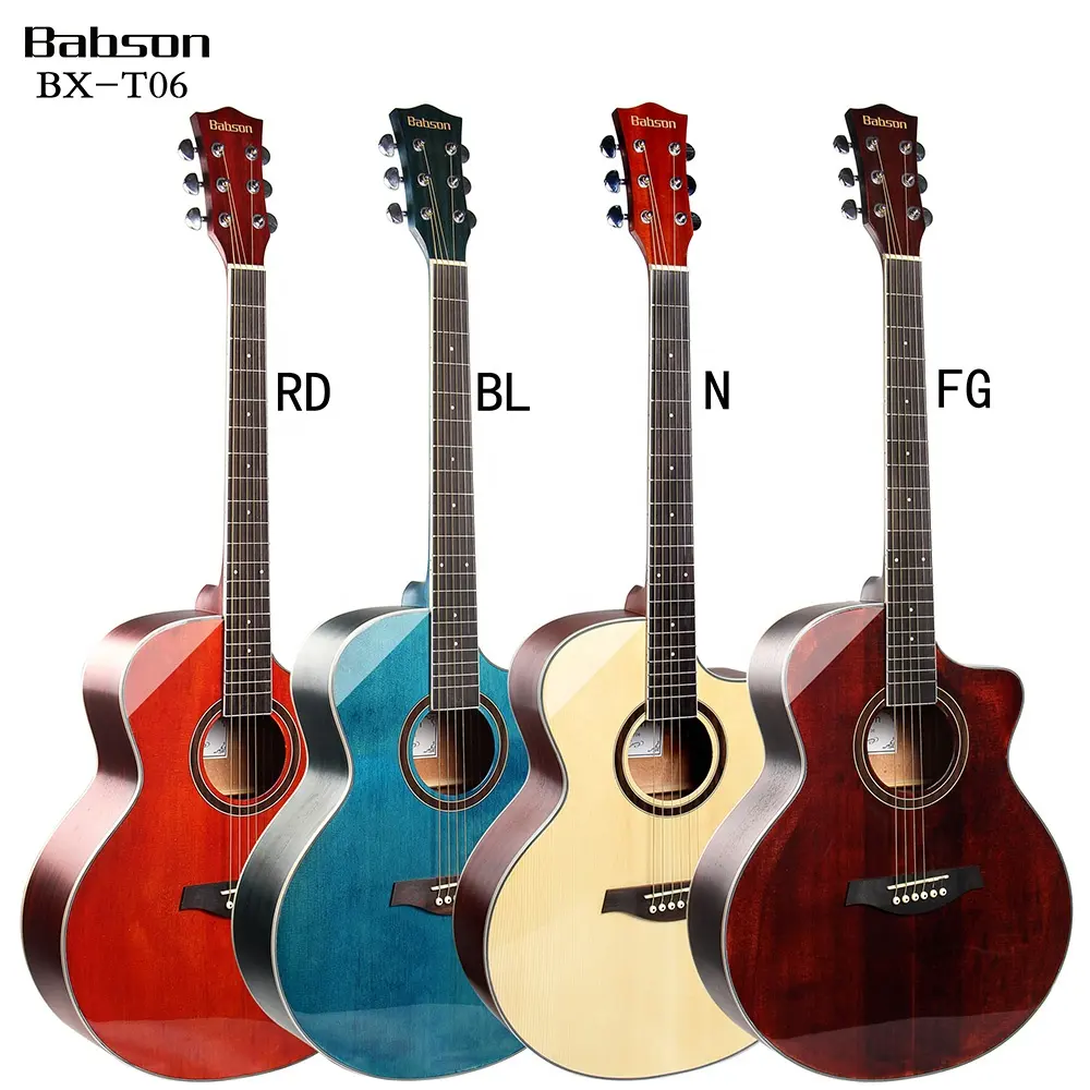 BX-T06 Babson 41 Inch Chinese Musical Instrument Ukulele Guitar Colourful Acoustic Guitar