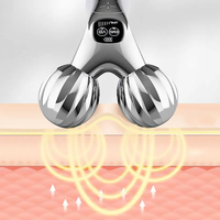 Masseur 3D à micro-courant, rouleau pour le visage et le corps, amincissant, raffermissant, améliorant la circulation sanguine, outil de soin de la santé, appareil de lifting du visage