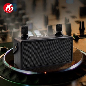 Haut-parleur Bluetooth portable M28 en bois de style rétro avec double microphone, idéal pour le karaoké – Vente chaude, fabrication OEM/ODM - Product Image 5