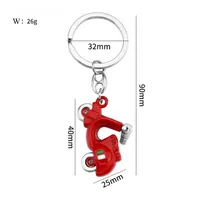Porte-clés créatif mini moto 3D en métal, petite moto de simulation, pendentif personnalisé pour sac à dos, cadeau pour les passionnés de moto