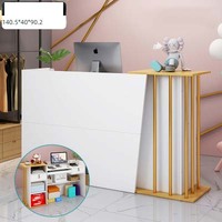 Comptoir de Caisse Moderne et Minimaliste pour Magasin de Vêtements, Petit Comptoir, Bar Commercial, Salon de Coiffure et Bureau de Réception de Salon de Beauté