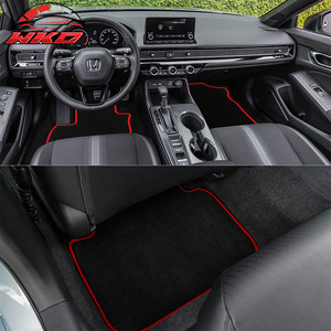 Alfombrillas para Honda Civic 22-26 y para Acura Integra 23-26, alfombras antideslizantes de terciopelo negro, juego de 4 piezas - Product Image 2