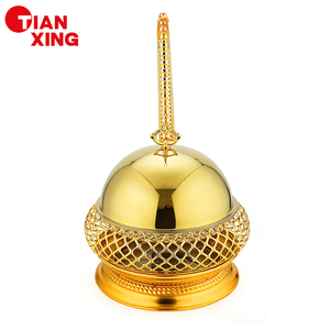 TIANXING Luxury Gold Chafing <strong>Dish</strong> 8L Hanging Lid Stainless Steel Buffet Sakhana for Ramadan <strong>Iftar</strong> Party Royal Wedding Catering - Product Image 2