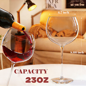 Copa de cóctel de ginebra y tónica de 23 oz con logotipo personalizado, decorada con globos, copa de tallo largo, caja de regalo para boda - Product Image 2