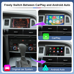CarPlay inalámbrico Android Auto Box para <span class=keywords><strong>Audi</strong></span> <span class=keywords><strong>A4</strong></span>/A6L/Q7/A8 2005-2009 MMI2G alto con funciones AirPlay Mirror Link cámara <span class=keywords><strong>de</strong></span> marcha atrás - Product Image 2
