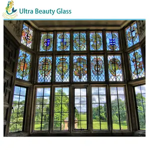फांसी दाग कांच की खिड़की पैनल रंगीन टिफ़नी सना हुआ ग्लास दरवाजा