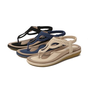 Sandali infradito da donna alla moda <span class=keywords><strong>con</strong></span> paillettes e strass, a punta aperta, <span class=keywords><strong>con</strong></span> cinturino <span class=keywords><strong>elastico</strong></span>, piatti, da spiaggia, <span class=keywords><strong>ciabatte</strong></span> estive - Product Image 1