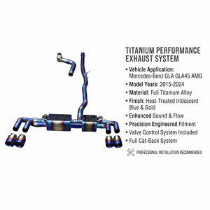 Tubería de titanio con gradiente elegido por Vortex Specialty-Tuner para Mercedes-Benz GLA GLA45 AMG 2.0T 2015-2024 - Product Image 1