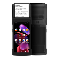 Terminal Mobile Portable TPV Android 13/14 4G Quadri-cœur avec Imprimante de Reçus