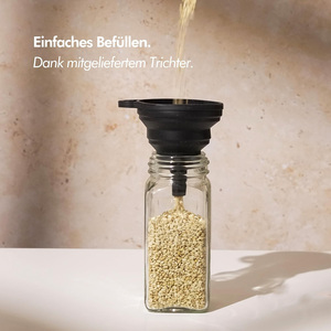 24 pots à épices en verre de 120 ml, compatibles micro-ondes, avec couvercles en bambou, emballage carton, pour le rangement des épices de cuisine - Product Image 4