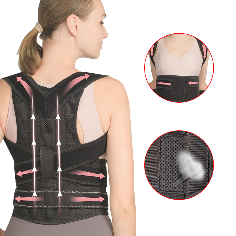 Adjustable Lumbar Support Belt Shoulder Back