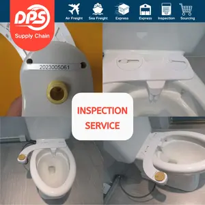 Serviço de inspeção de mercadorias pré-expedição Sistema de inspeção de equipe profissional de inspeção de qualidade de bidê de banheiro