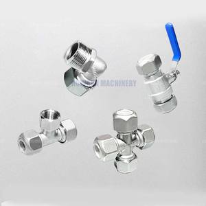 Nueva llegada 304 lavabo de acero inoxidable y agua de inodoro tejida 3/4 "manguera de plomería calentador de baño conectar tubos corrugados - Product Image 5