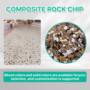 Flocons de résine époxy 1-3 mm pour la décoration de sols en béton de garage - Product Image 5
