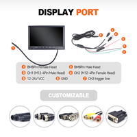 Moniteur de sauvegarde de camion de 7 pouces, écran LCD TFT CVBS à écran partagé 2CH avec aide à la marche arrière pour véhicule utilitaire, bus, camionnette, remorque