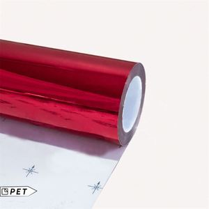 MIROIR CHROME rouge bricolage décalcomanie petit rouleau de vinyle PVC auto-adhésif finition brillante sans bulles d'air Position du corps fonction anti-rayures - Product Image 2