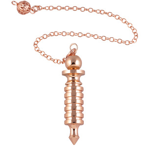 Caliente Wicca equilibrio espiritual oro Metal cobre péndulo para meditación adivinación Reiki curación Isis péndulos - Product Image 5