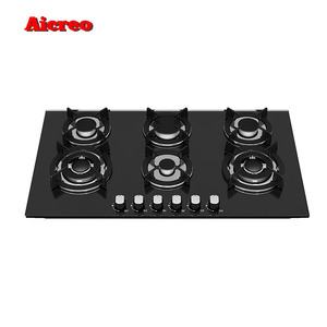 Placa de Gas Personalizada ALL de 900 mm con Seis Quemadores, Cocina de Gas, Estufa de Gas de 6 Hornillas al Por Mayor, Panel de Vidrio Cerámico Empotrable para Cocina - Product Image 1