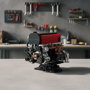 Modelo de Juguete Platinum PB8861, Escala 1:5, Motor de Gasolina de Plástico, Bloques de Construcción Mecánicos Educativos para Ensamblar - Product Image 3