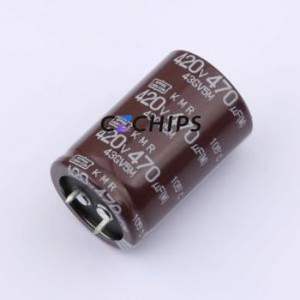 ตัวเก็บประจุแบบอิเล็กโทรไลต์อะลูมิเนียมแบบ Snap-in รุ่น EKMR421VSN471MR45S ชนิด Through-hole (THT) ขนาด D30xL47.5 มม. ความจุ 470uF 20% แรงดัน 420V ขา 10 มม. - Product Image 1