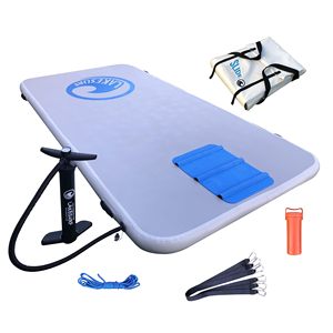 Île flottante gonflable haut de gamme avec toboggan aquatique et plateforme de parc aquatique pour lac, piscine, plage, jouet aquatique d'été en plein air - Product Image 2