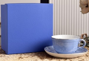 Ensemble tasse à thé et soucoupe en céramique de style italien, tasse à café en porcelaine à motifs floraux vintage, vaisselle de luxe, boîte cadeau pour la vente en gros - Product Image 6