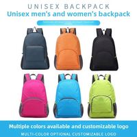 Mochila Plegable Impermeable de Estilo Coreano para Exteriores, con Cierre de Cremallera, Personalizable con Logotipo, Multifuncional
