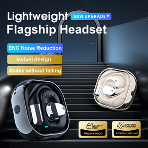 Earbud penerjemah bahasa kustom BT 5.4 earphone diterjemahkan 5-6 jam Per waktu 14.2mm Speaker Headset Stereo HIFI