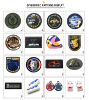 Patches 3D crochet et boucle support étiquette insigne personnalisé en relief marque Logo PVC caoutchouc PVC souple fer sur support comme demande 7-10 jours
