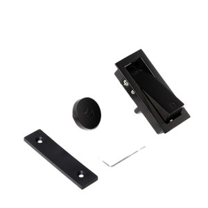 Cerradura de puerta corredera de montaje externo, cerradura oculta para puerta corredera de dormitorio, cerradura de puerta invisible para dormitorio - Product Image 1