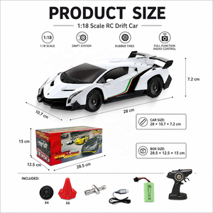 Auto Telecomandata RC Drift 1:18 <span class=keywords><strong>Lamborghini</strong></span> con Licenza Ufficiale per Negozi di Regali, Rivenditori Online e Ordini all'Ingrosso per il Mercato Mondiale - Product Image 3