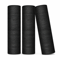 Filet d'ombrage agricole en HDPE noir tissé warp, résistant aux UV, 50 % occultant, pour serres, pépinières et jardins
