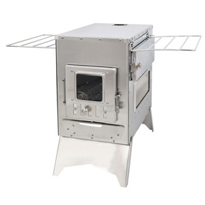 Fourneau <span class=keywords><strong>de</strong></span> camping miniature à bois en acier inoxydable Luling Direct Factory <span class=keywords><strong>pour</strong></span> la cuisson, la cuisson au four et <span class=keywords><strong>le</strong></span> chauffage en extérieur - Product Image 6