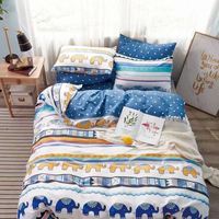 Textile domestique personnalisé 100% coton, impression numérique réfléchissante, Textile pour la maison, hôtel de luxe, King Queen Size, ensemble de literie, 4 pièces