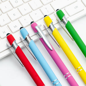 Kişiselleştirilmiş 1.0mm siyah top noktası kalem lazer kazınmış logosu için ekonomik promosyon Metal Stylus tükenmez kalemler İşaretleyiciler - Product Image 2