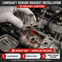 High Quality 30637802 30637088 Engine Camshaft Position Sensor Bracket for Volvo S80 XC90 Direct Replacement